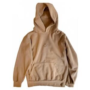 NEW RAD VIBES ONLY women's focus on the good hoodie in light brown